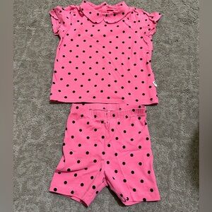 Mini Rodini polka dot set. Tee 2/3 and shorts 12/18 guc